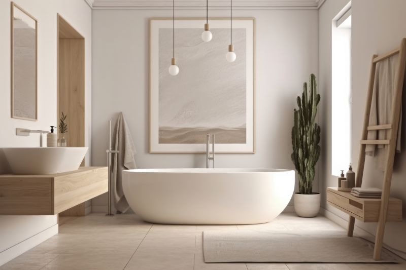 Contemporary Bathtub Area
